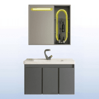 LUVIKO TỦ CHẬU LAVABO KÈM GƯƠNG LV914KT100
