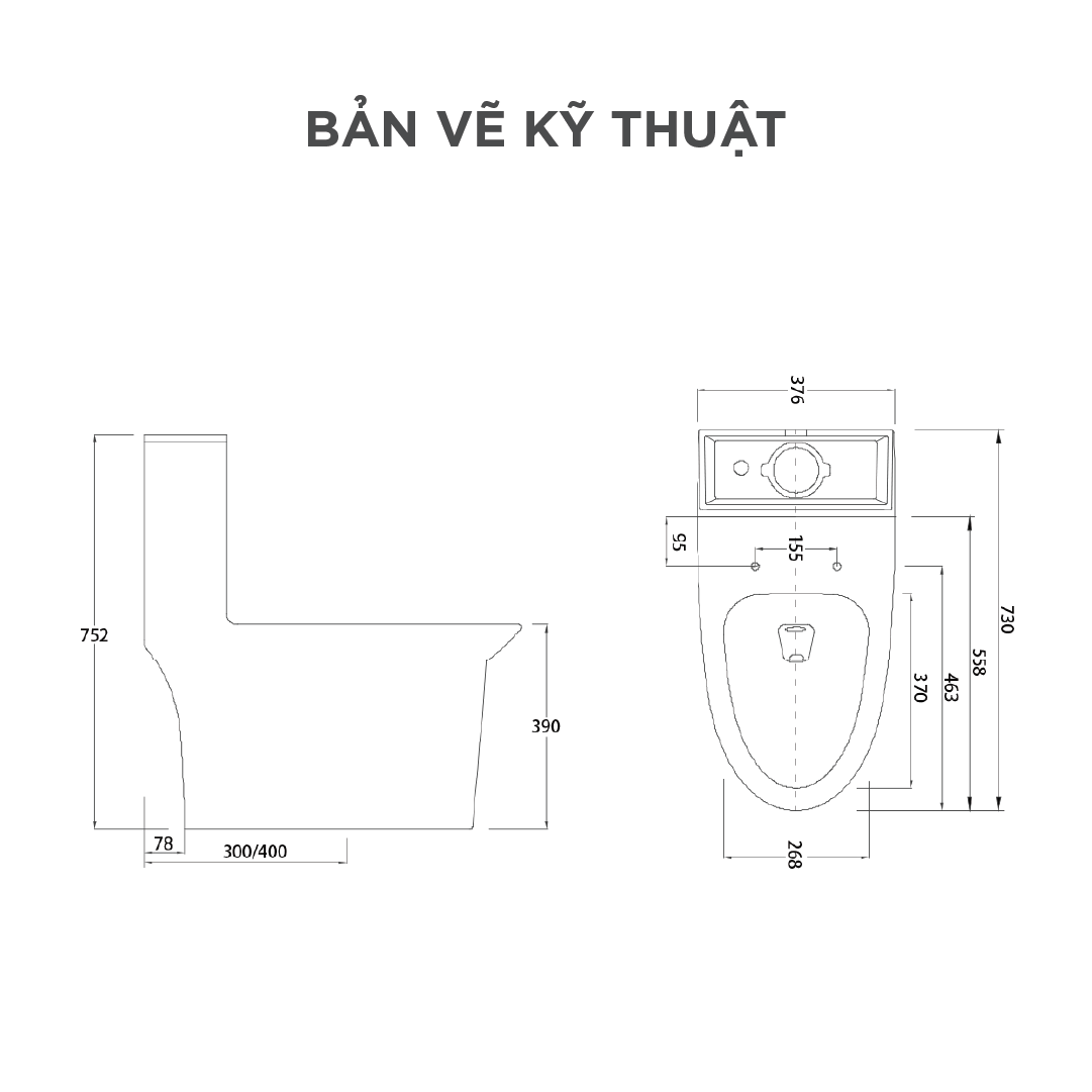 Bồn cầu một khối Arrow AB1183UM/PG015-ZPA